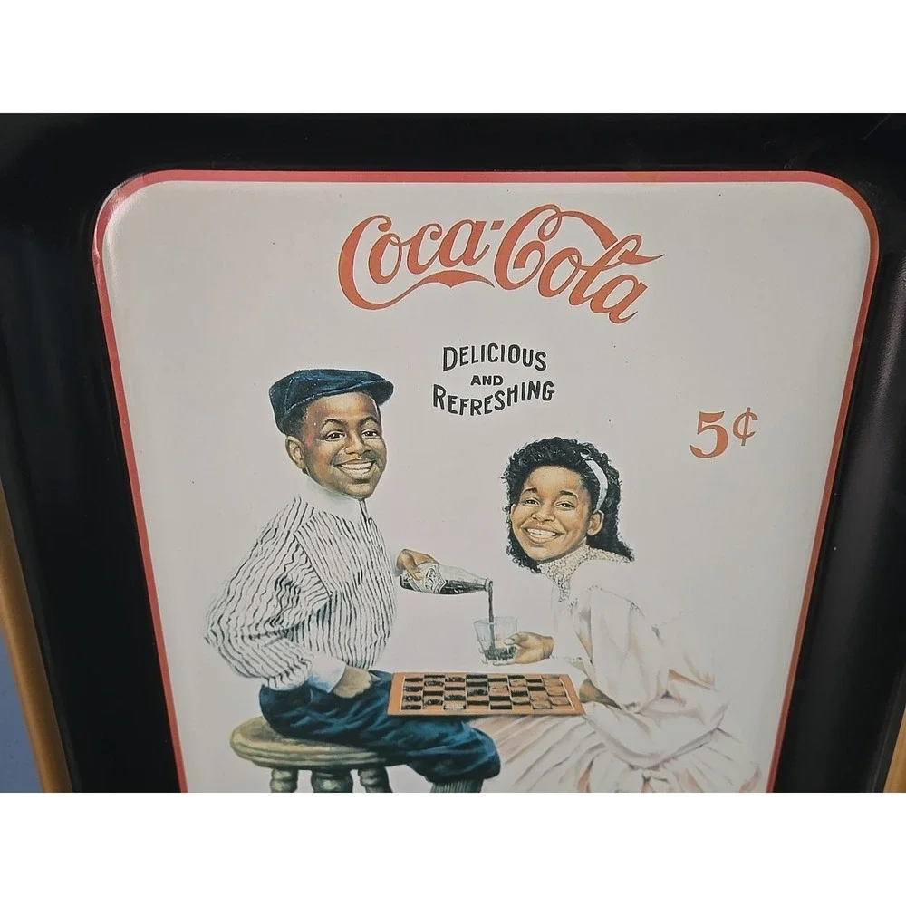 Vintage 1994 Coca Cola Tray Winning Smiles John Solomon